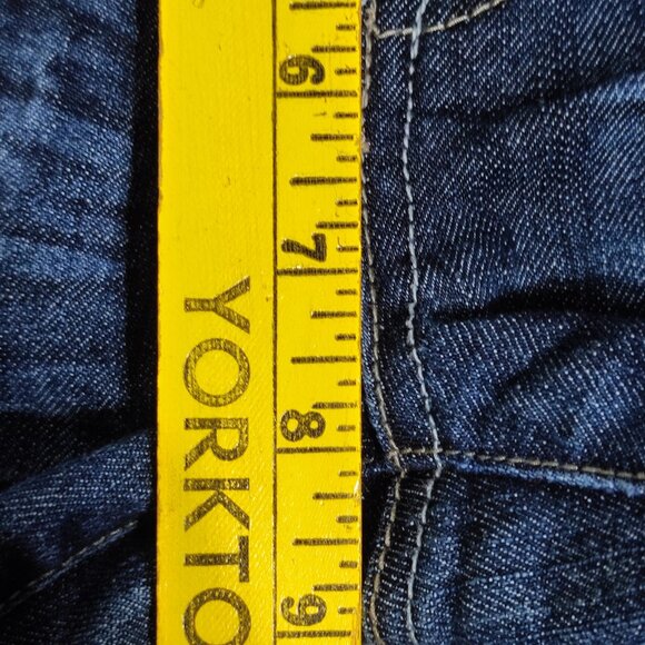 Seductions FD jeans skinny straight women's junior size 11 blue low-rise - Picture 12 of 13